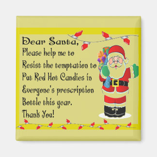 Pharmacist Funny Christmas Themed Gifts Magnet