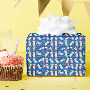 Pharmacist Gift Wrapping Paper Abbreviations V