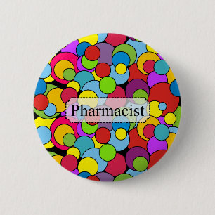 Pharmacist Gifts Whimsical Bubbles 2 Inch Round Button