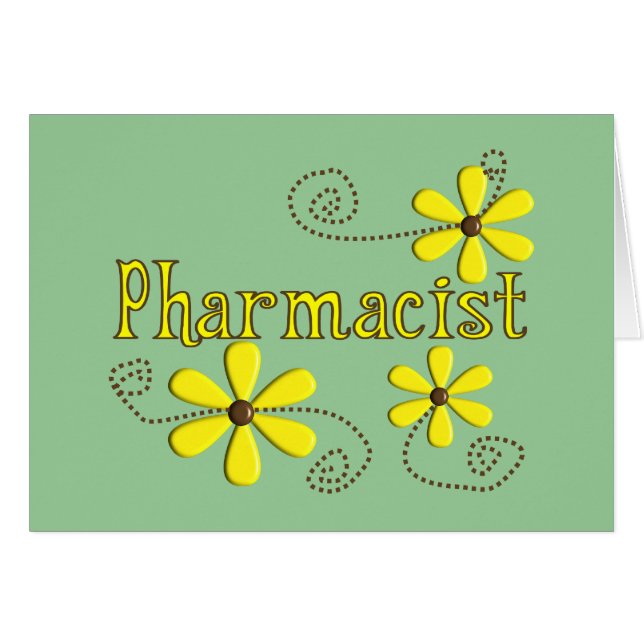 Pharmacist Gifts, Yellow Daisies (Front Horizontal)