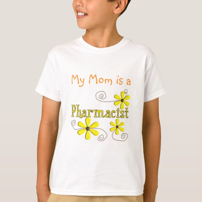 Pharmacist Gifts, Yellow Daisies T-Shirt (Front)