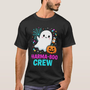 Pharmacist Halloween Pharma-Boo Crew Ghost Design_ T-Shirt