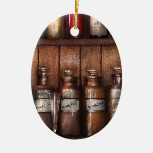 Pharmacist - In a Pharmacists Lab  Ceramic Ornament (Front)