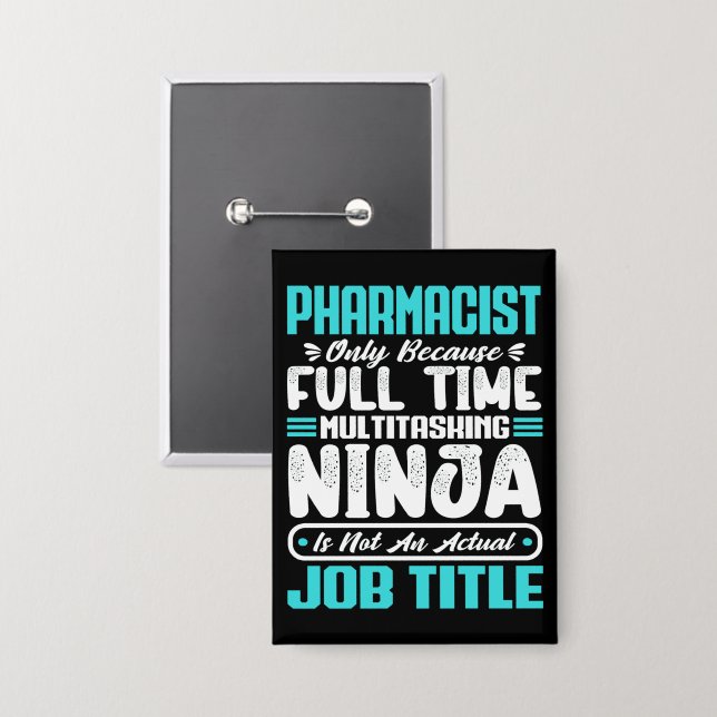 Pharmacist Job Title Profession Funny Pharmacy (Front/Back)