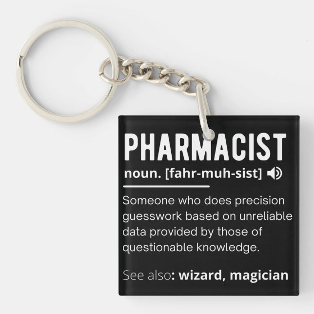 pharmacist keychain (Front)
