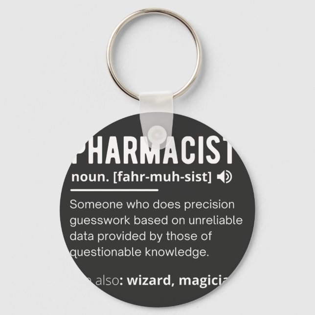 pharmacist keychain (Front)