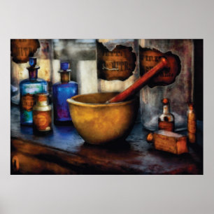 Pharmacist - Mortar and Pestle Poster