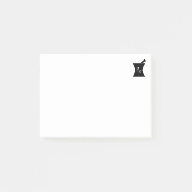 Pharmacist - Mortar Pestle Logo Post-it Notes (Front)