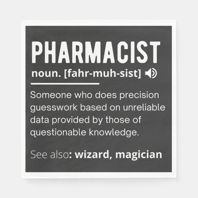 pharmacist napkin (Front)