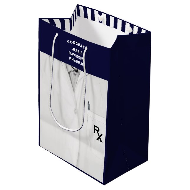 Pharmacist Pharmacy School Grad Medium Gift Bag (Front Angled)