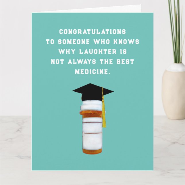  Pharmacist Pharmacy School Graduation Card (Front)
