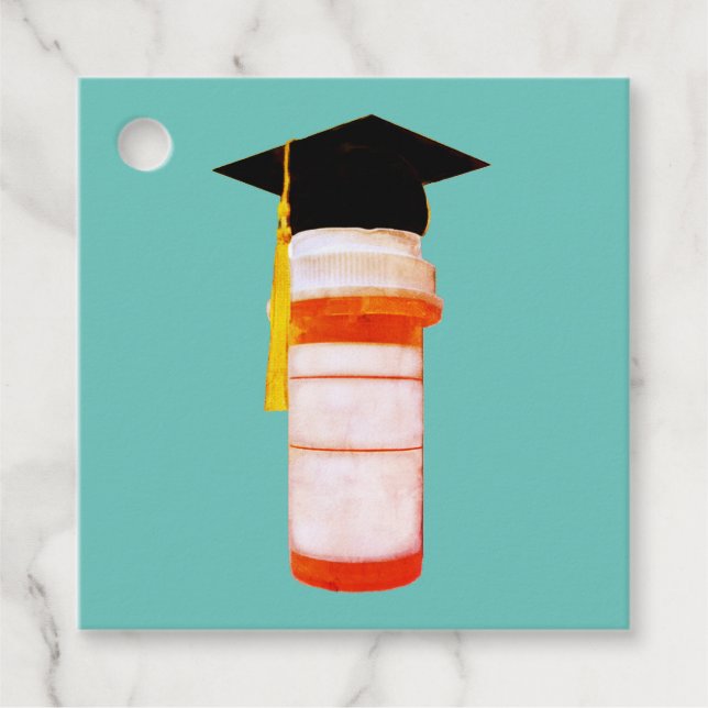 Pharmacist Pharmacy School Graduation Favour Tags (Front)