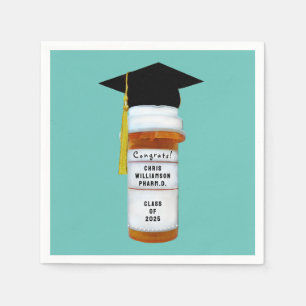 Pharmacist Pharmacy School Graduation Napkin