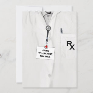 Pharmacist Pharmacy School Graduation Party Invitation
