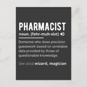 pharmacist postcard