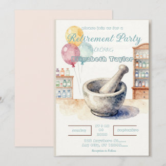 Pharmacist Retirement Party Invitation