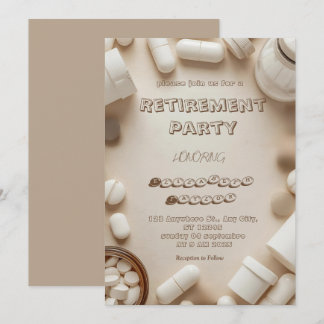 Pharmacist retirement party invitation