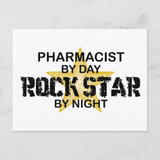 Pharmacist  Rock Star by Night Postcard