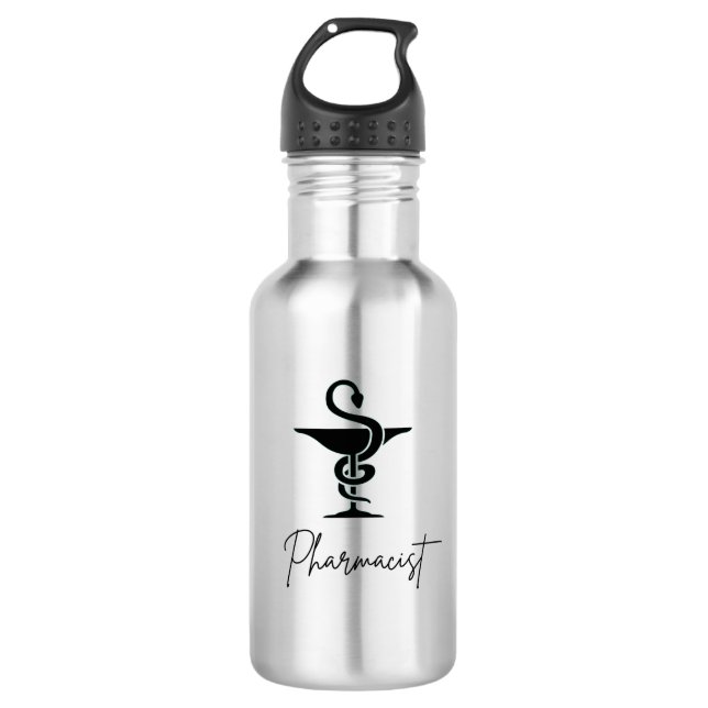 Pharmacist Stainless Steel Water Bottle  (Front)