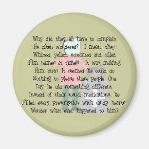 Pharmacist Story Art Gifts "Candy Heart Rx's" Magnet