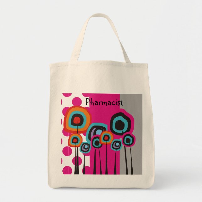 Pharmacist  Whimsical FlowersTote Tote Bag (Front)