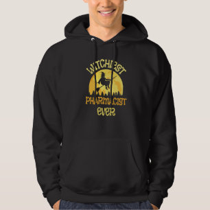 Pharmacist Witch Halloween Humour Hoodie