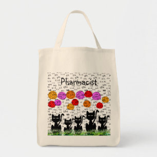 Pharmacist With Rx Abbreviations and Cats Tote Bag