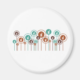 Pharmacology Daisies Magnet
