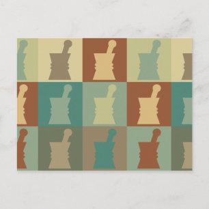 Pharmacology Pop Art Postcard