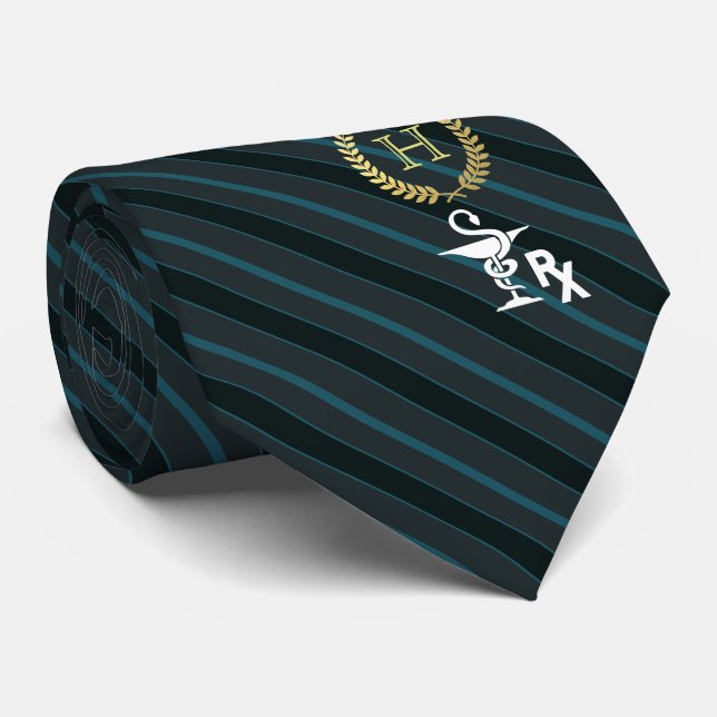 Pharmacology Professional Framed Monogram Slate Tie (Rolled)