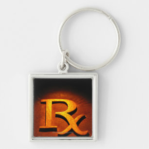 Pharmacology Symbol Keychain