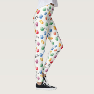 Pharmacy Aquarelle Pills & Rx Symboles Leggings