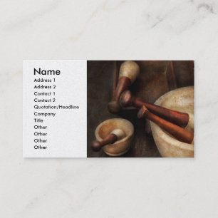 Pharmacy - Back to the grind Business Card