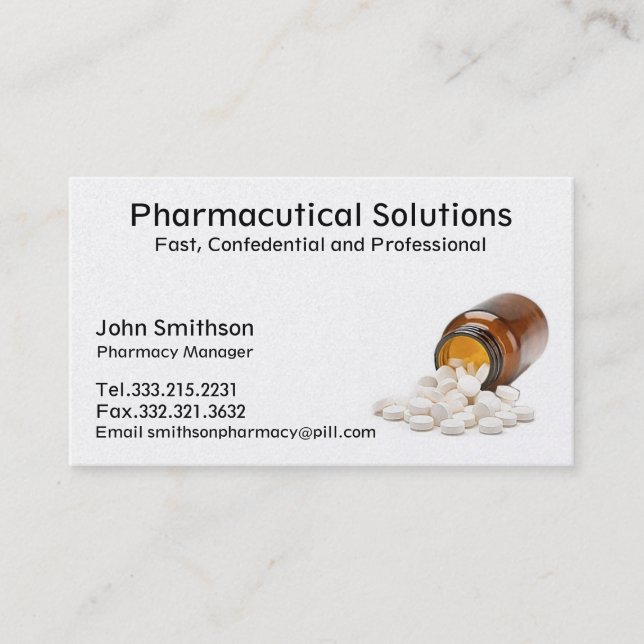 Pharmacy Business Card Pharmacist (Front)