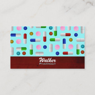 Pharmacy Business Cards -colour changeable