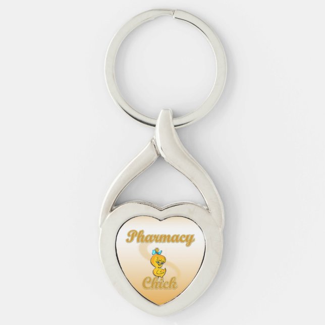 Pharmacy Chick Keychain (Front)