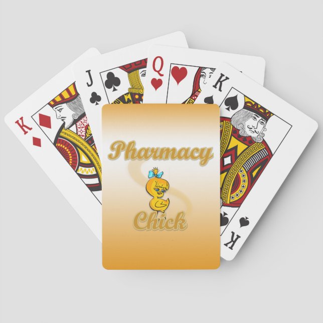 Pharmacy Chick Playing Cards (Back)