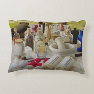 Pharmacy - Civil war field kit Accent Pillow