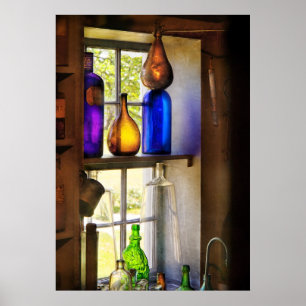 Pharmacy - Colourful glassware Poster