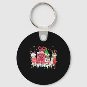 Pharmacy Crew Christmas Pharmacist Medicine Reinde Keychain