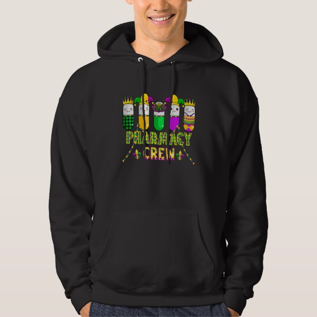 Pharmacy Crew Mardi Gras  Carnival Pharmacy Squad  Hoodie (Front)
