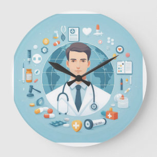 "Pharmacy Day: Honouring the Pillars of Patient Ca Large Clock