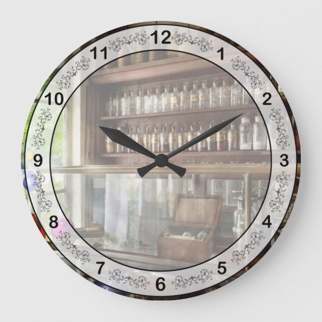 Pharmacy - Hometown pharmacy Large Clock (Front)