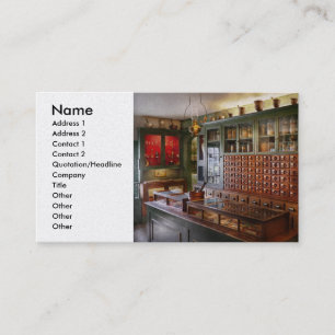 Pharmacy - I'll be out in a minute Business Card