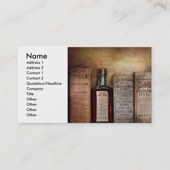 Pharmacy - I'm in so much pain Business Card (Front)