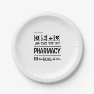 pharmacy paper plate