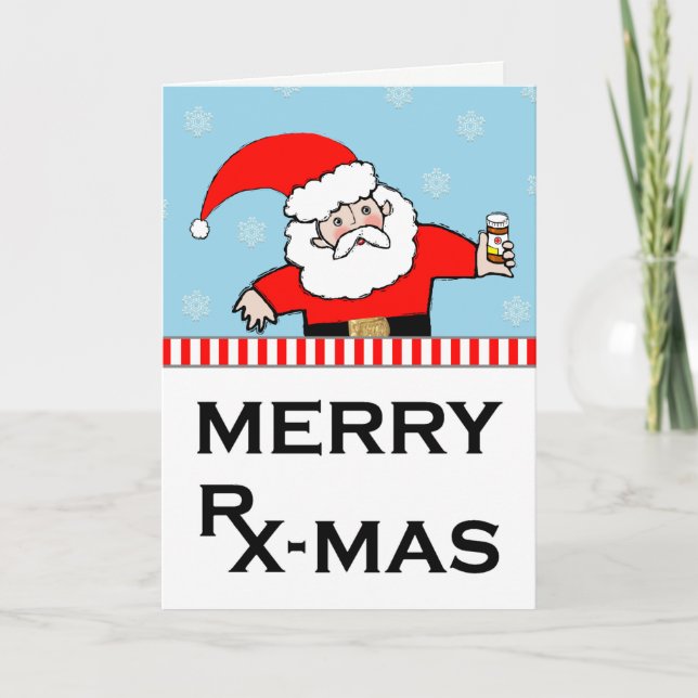 Pharmacy Pharmacist Holiday Christmas Cards (Front)