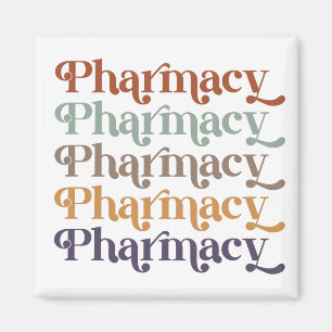 Pharmacy Retro Pharmacist Pharmacy Student Gift Magnet