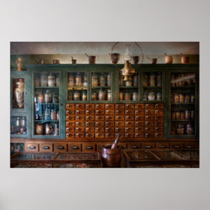 Pharmacy - Right behind the counter Poster