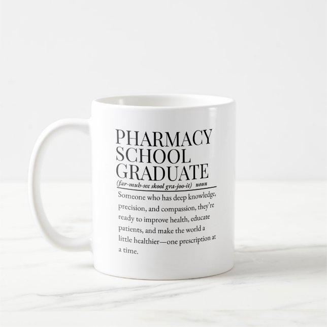 Pharmacy school graduate coffee mug (Left)